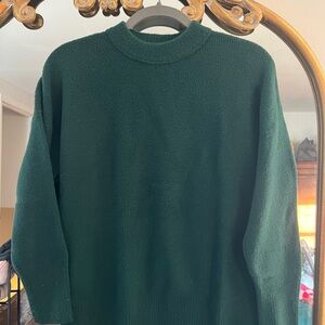 Abercrombie & Fitch Dark Green Crewneck Sweater